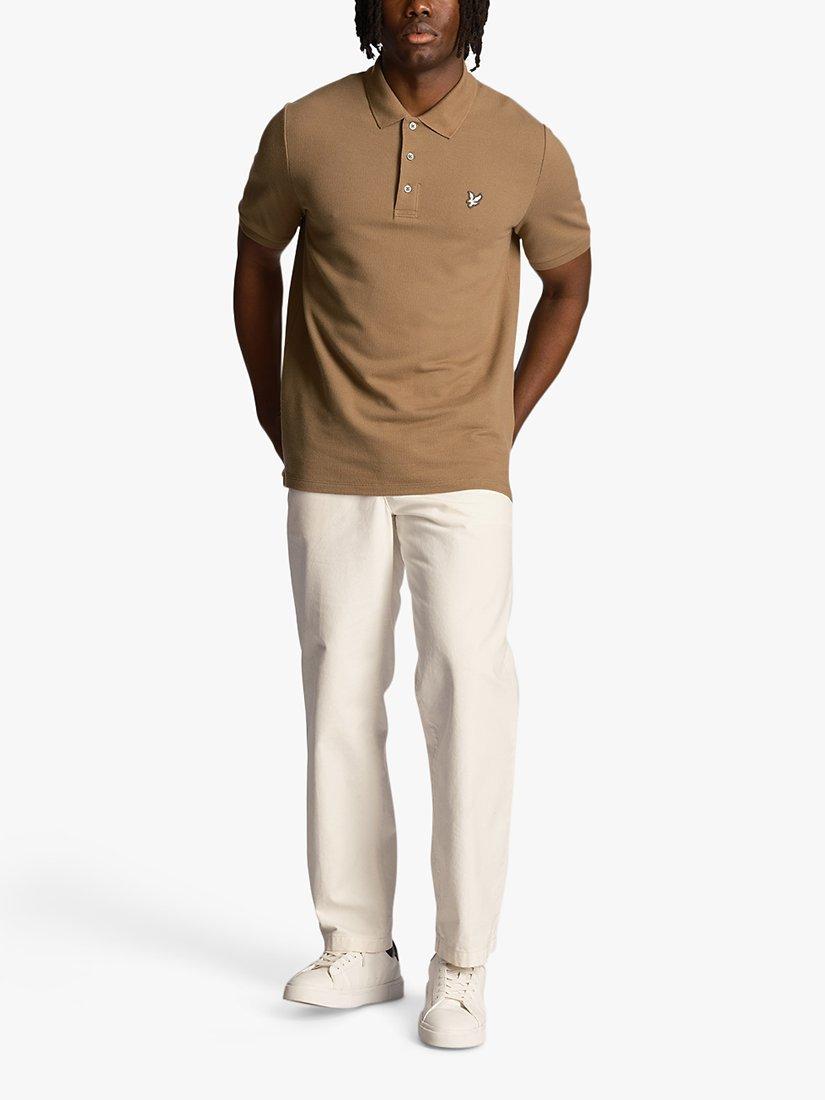 Product image 4 of 5, which shows Lyle & Scott Flatback Pique Polo Shirt, Woolwich, S