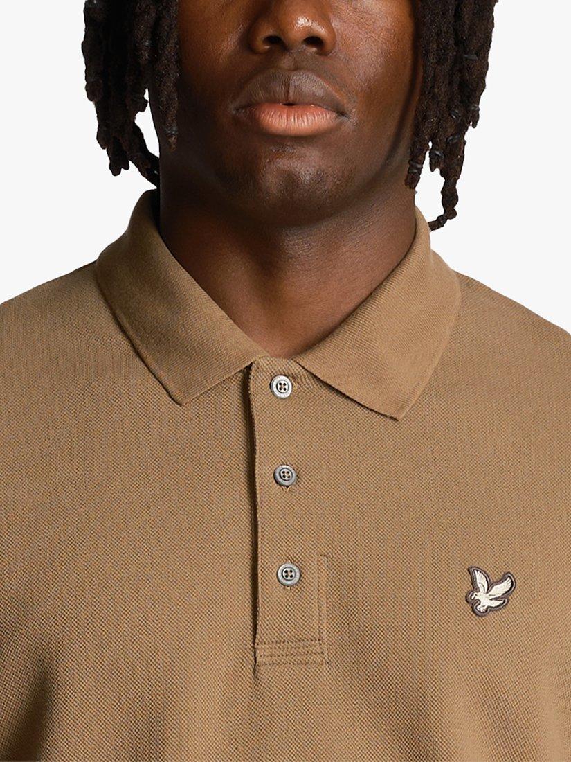 Product image 5 of 5, which shows Lyle & Scott Flatback Pique Polo Shirt, Woolwich, S