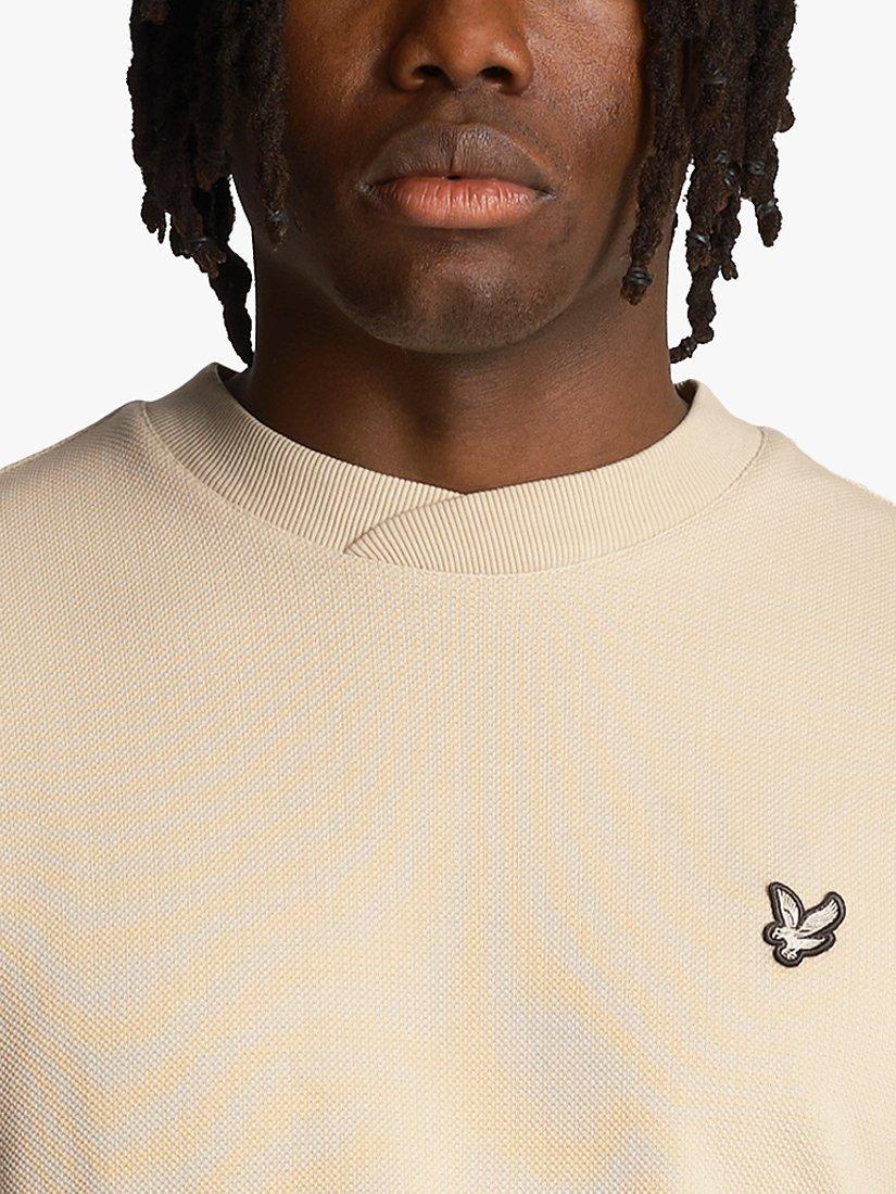 Product image 4 of 4, which shows Lyle & Scott Loopback Utility Sweatshirt, X011 Discovery Khaki, S