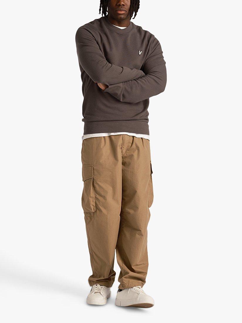 Product image 4 of 5, which shows Lyle & Scott Loopback Utility Sweatshirt, X009 Terra Nova, S
