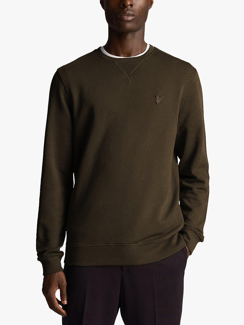 Lyle & Scott Tonal Eagle Sweatshirt, W485 Olive