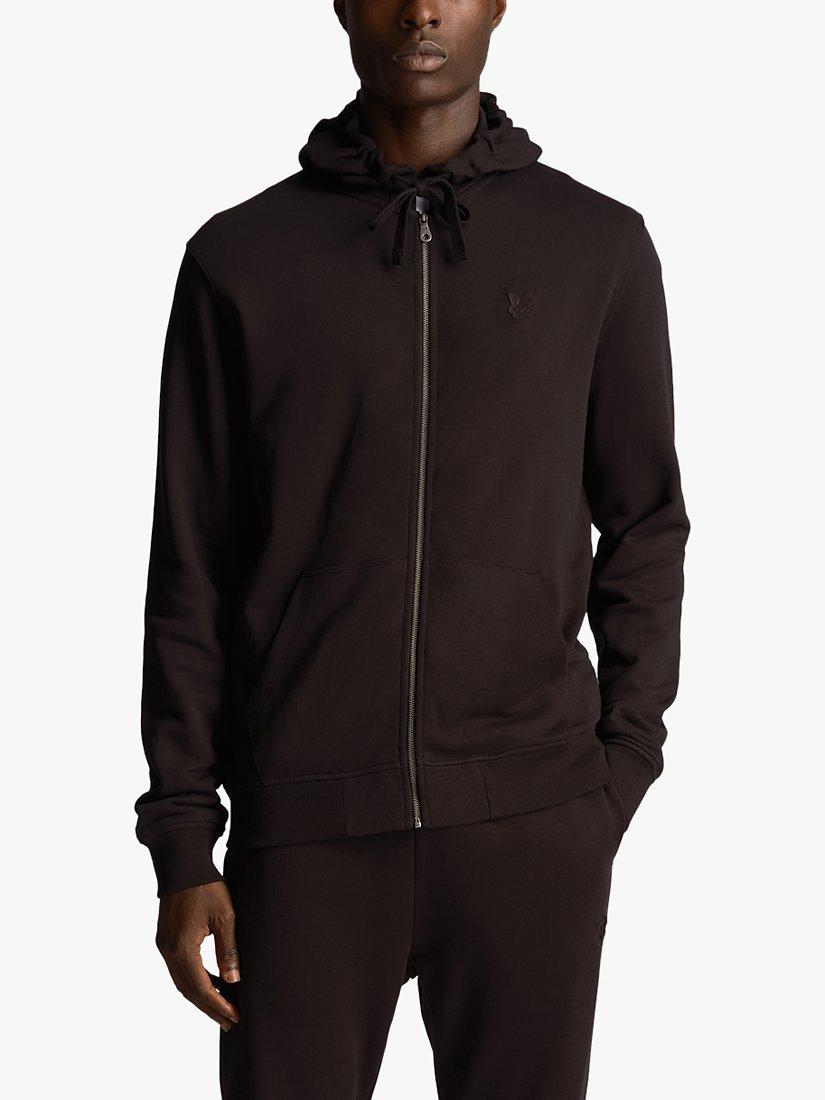 Lyle & Scott Tonal Logo Zip Through Hoodie