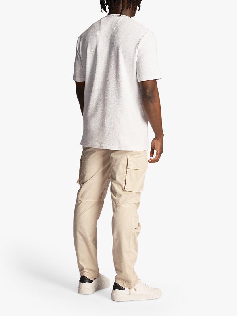 Product image 2 of 5, which shows Lyle & Scott Articulated Cargo Trousers, Discovery Khaki, 28