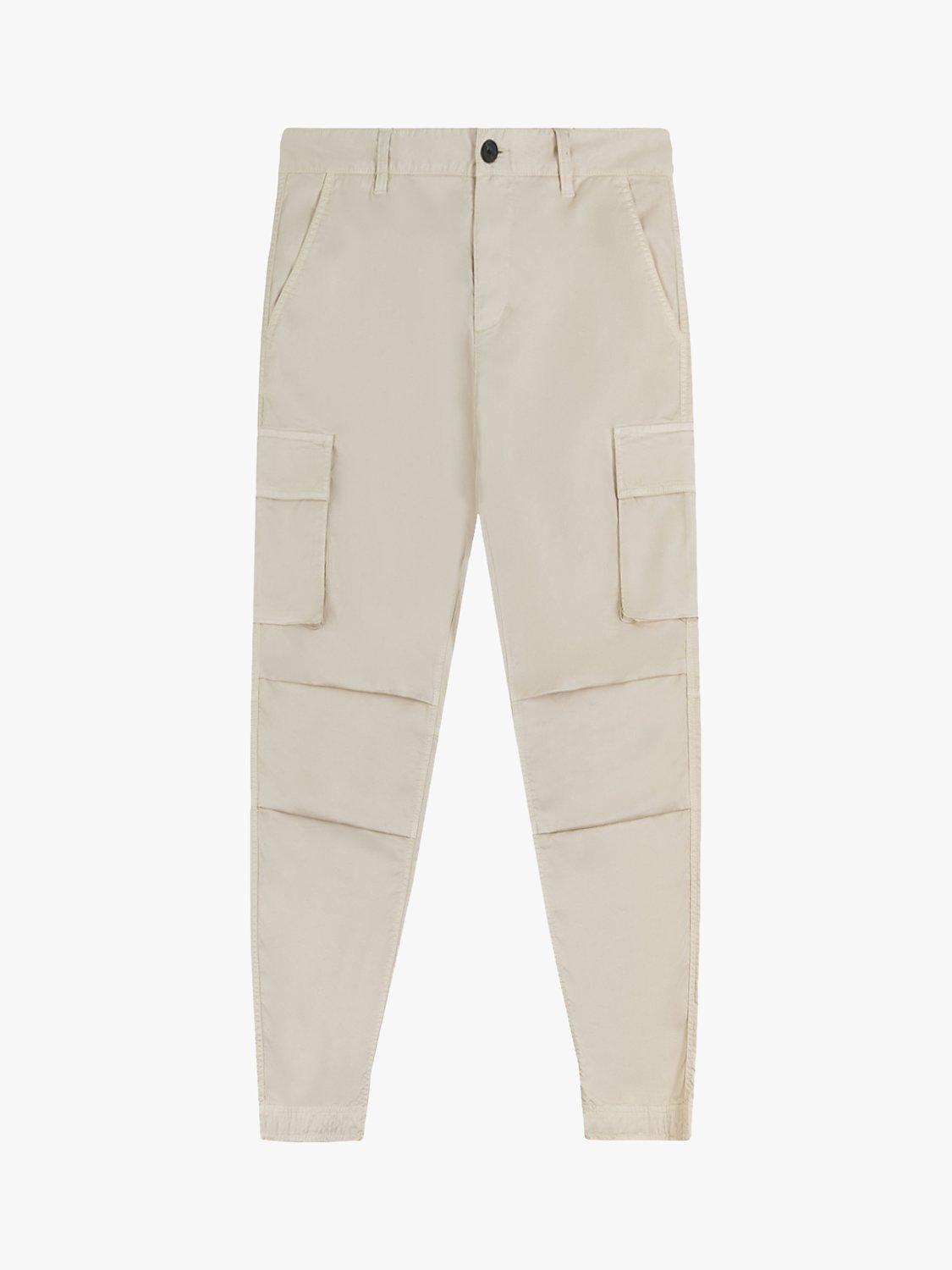 Product image 3 of 5, which shows Lyle & Scott Articulated Cargo Trousers, Discovery Khaki, 28