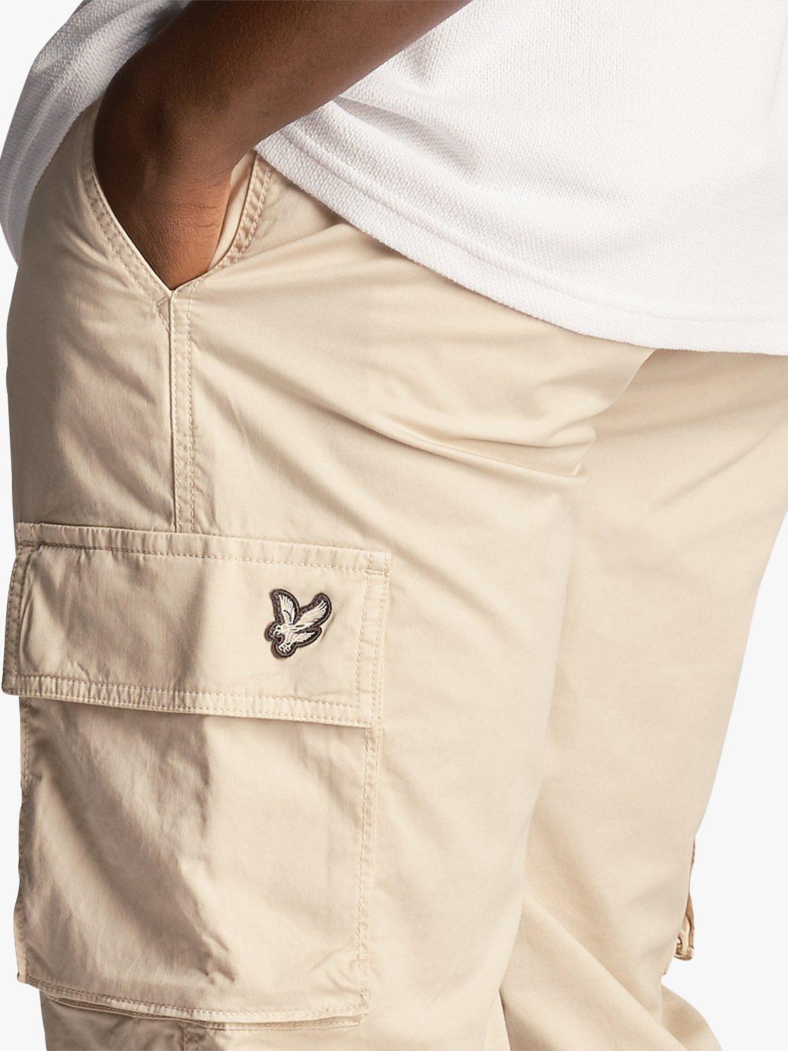 Product image 5 of 5, which shows Lyle & Scott Articulated Cargo Trousers, Discovery Khaki, 28