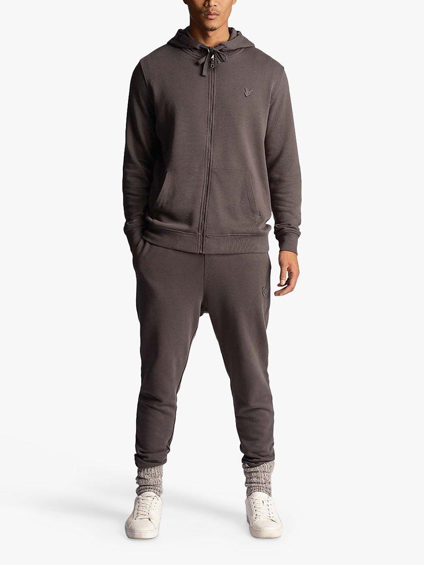 Product image 1 of 5, which shows Lyle & Scott Tonal Logo Joggers, W635 Gunmetal, XS