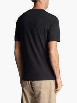 Lyle & Scott Tonal Logo Short Sleeve T-Shirt - view 2, Z271 Dark Navy