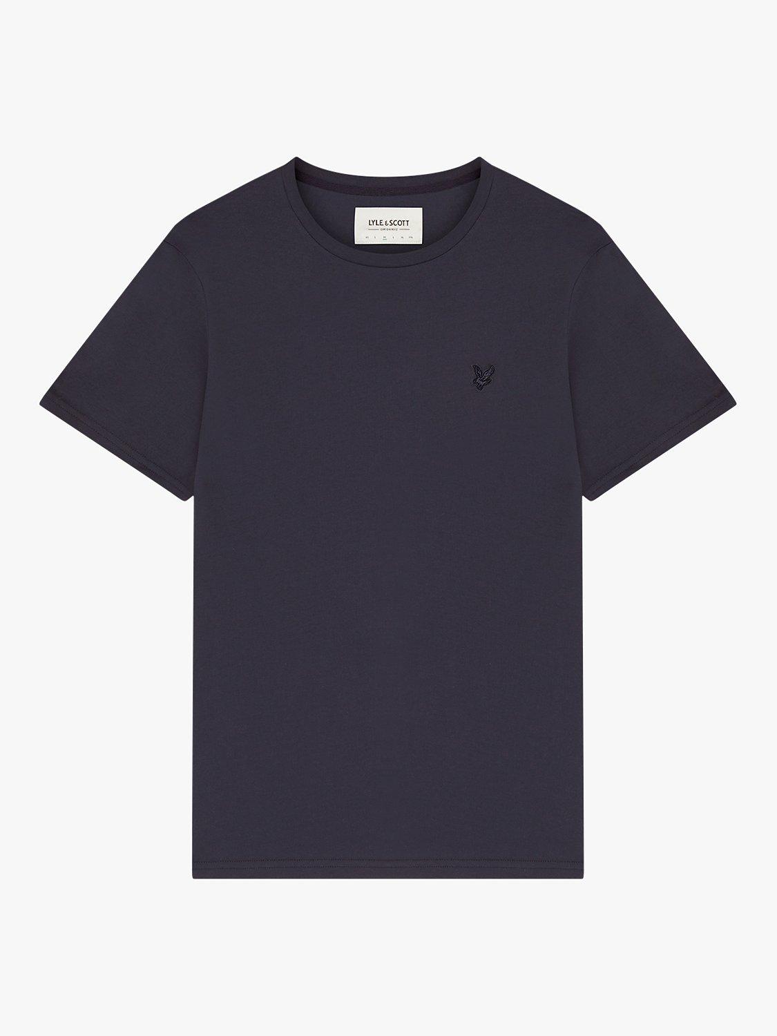 Product image 3 of 5, which shows Lyle & Scott Tonal Logo Short Sleeve T-Shirt, Z271 Dark Navy, XS