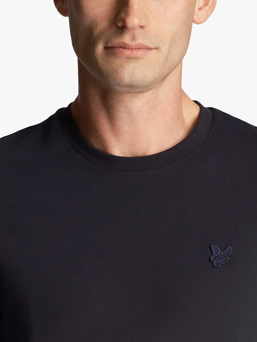 Product image 5 of 5, which shows Lyle & Scott Tonal Logo Short Sleeve T-Shirt, Z271 Dark Navy, XS