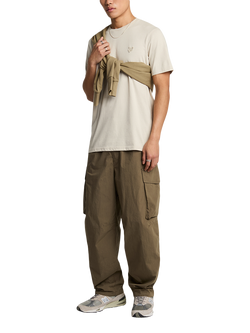 Lyle & Scott Tonal Logo Short Sleeve T-Shirt - view 2, W870 Cove