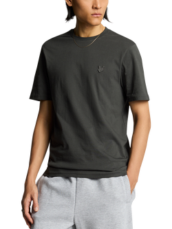 Lyle & Scott Tonal Logo Short Sleeve T-Shirt, W635 Gunmetal