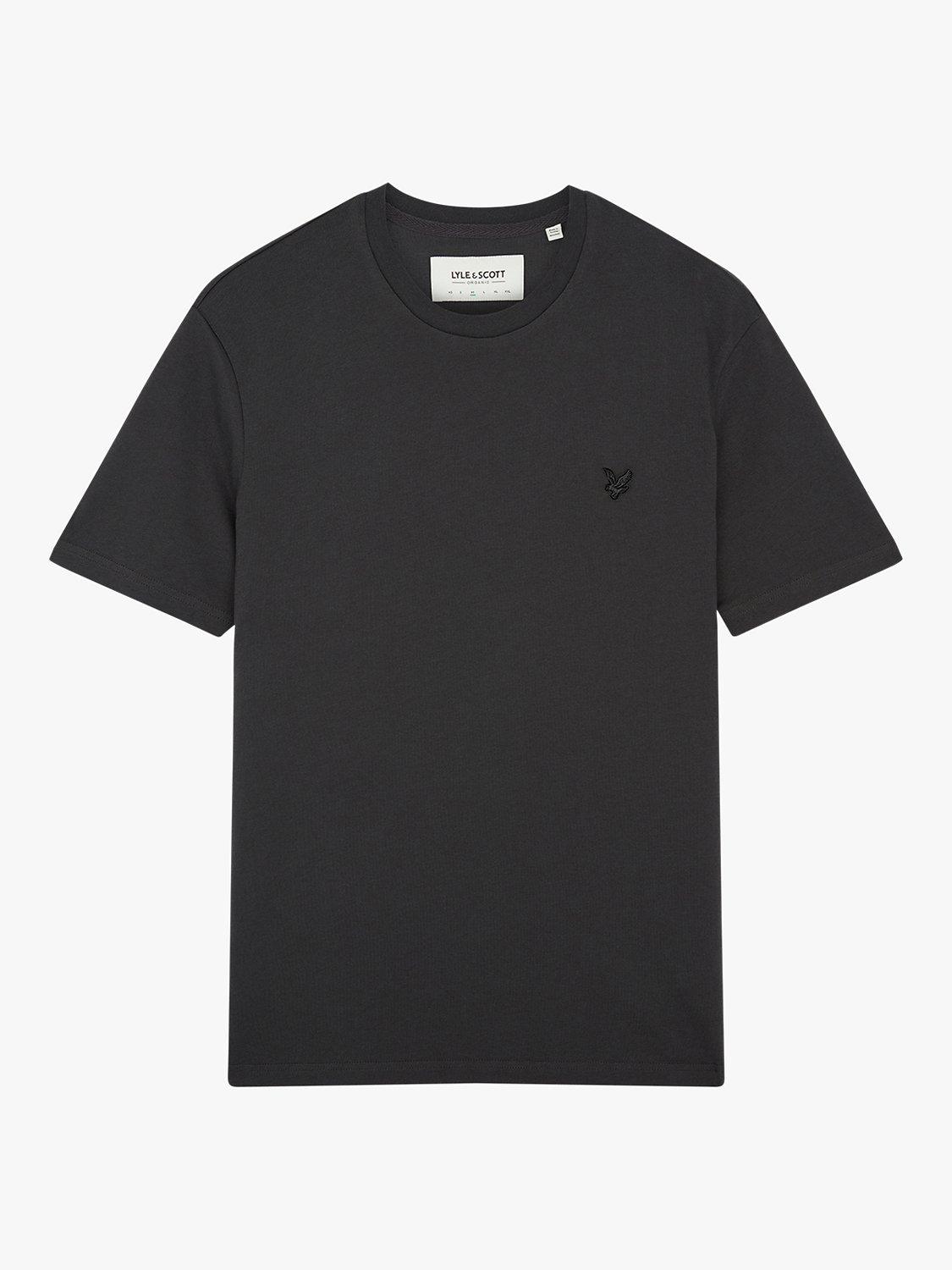 Product image 3 of 5, which shows Lyle & Scott Tonal Logo Short Sleeve T-Shirt, W635 Gunmetal, XS