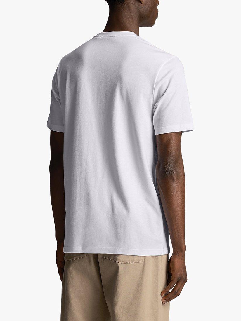 Product image 2 of 5, which shows Lyle & Scott Tonal Logo Short Sleeve T-Shirt, 626 White, XS