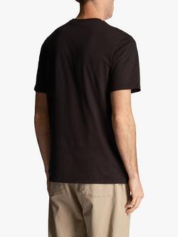 Lyle & Scott Tonal Logo Short Sleeve T-Shirt - view 2, Z865 Jet Black