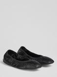 L.K.Bennett Tayla Leather Folded Ballerina Pumps