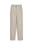 MOS MOSH Adlana Chic Linen Trousers, Cement