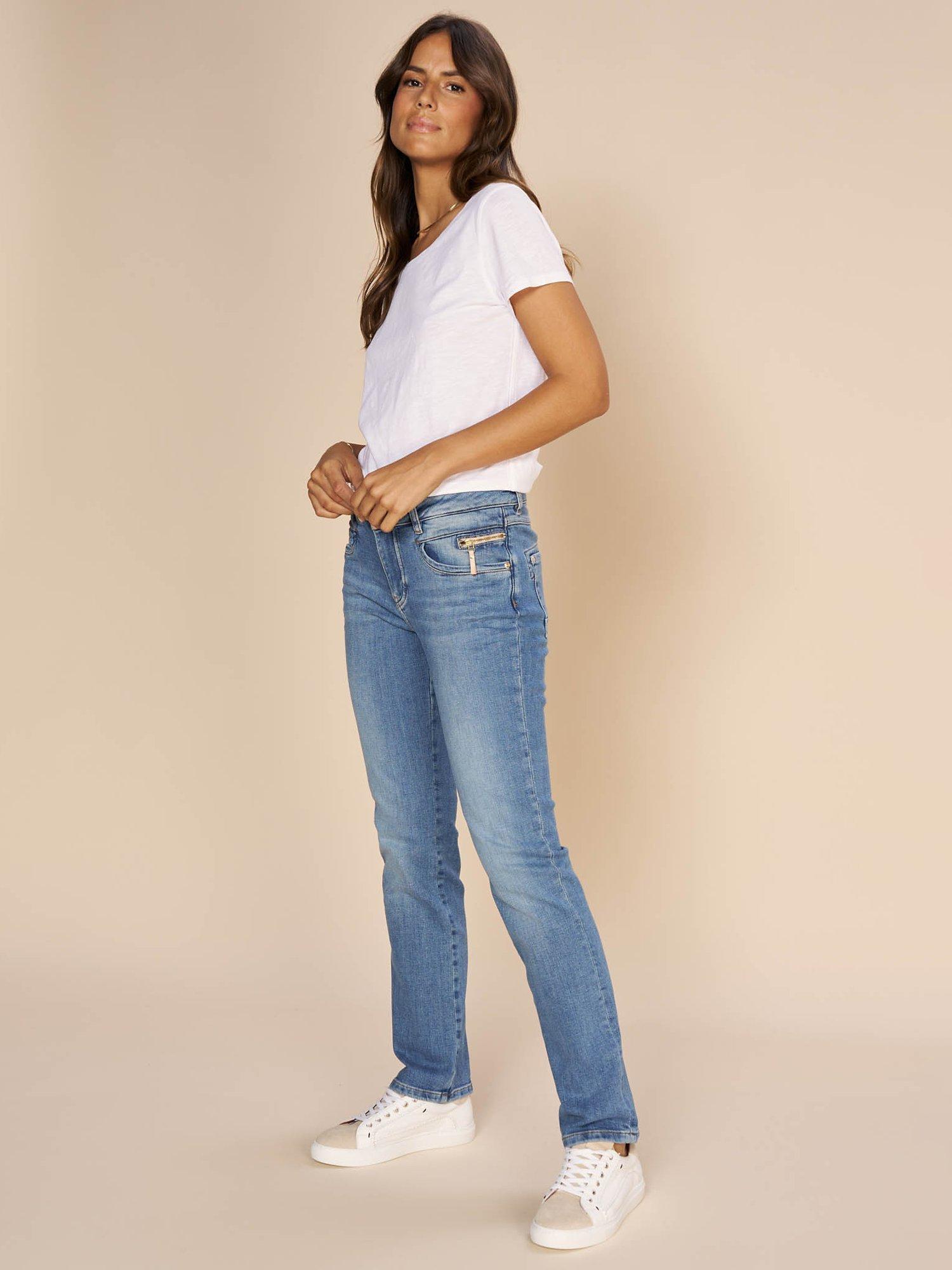 Product image 1 of 3, which shows MOS MOSH Carla Naomi Jeans, Blue, 26R