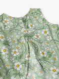 Polarn O. Pyret Baby Floral Print Top & Shorts Set, Green