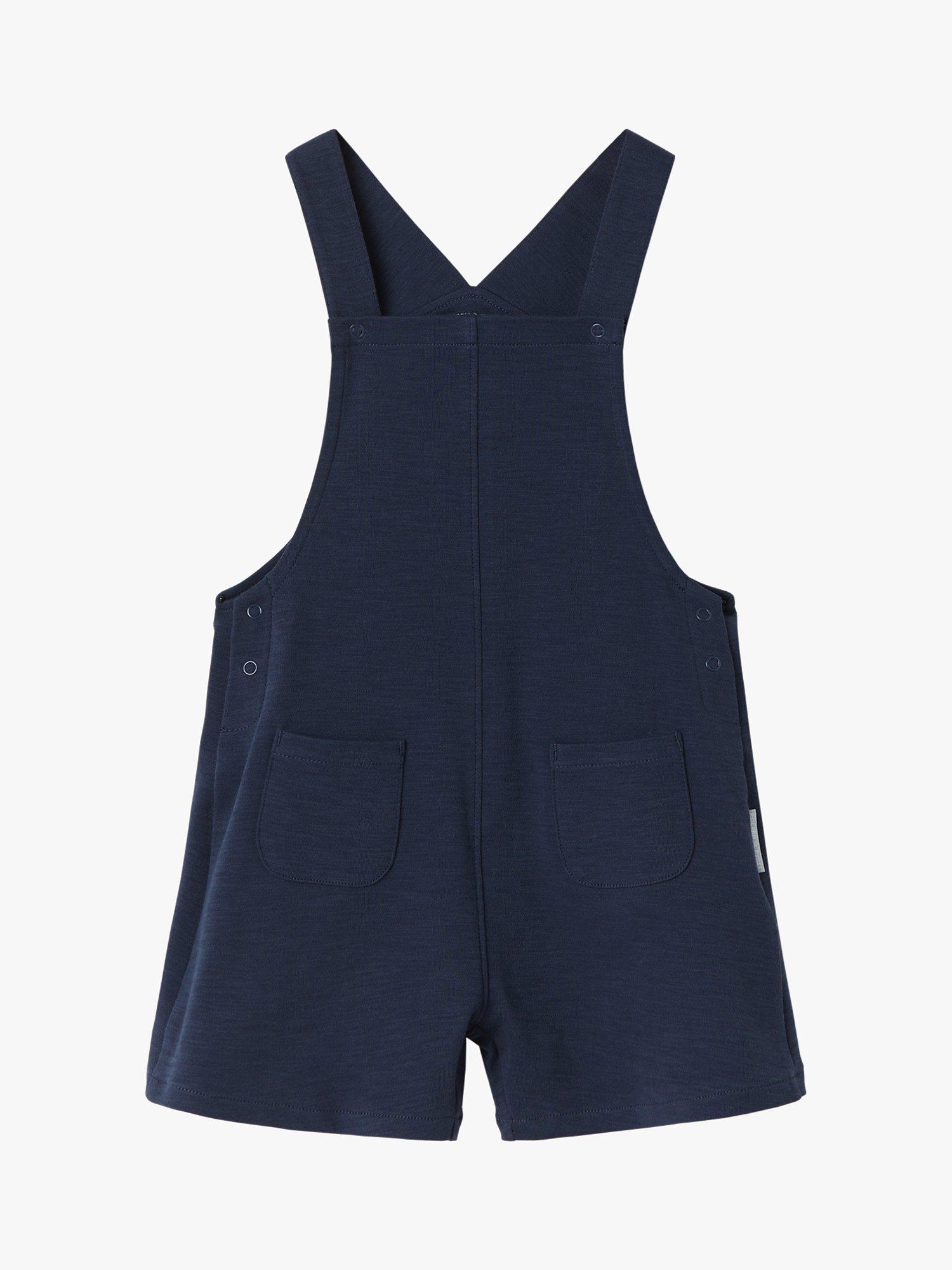 Polarn O. Pyret Baby Organic Cotton Bib Shorts, Navy