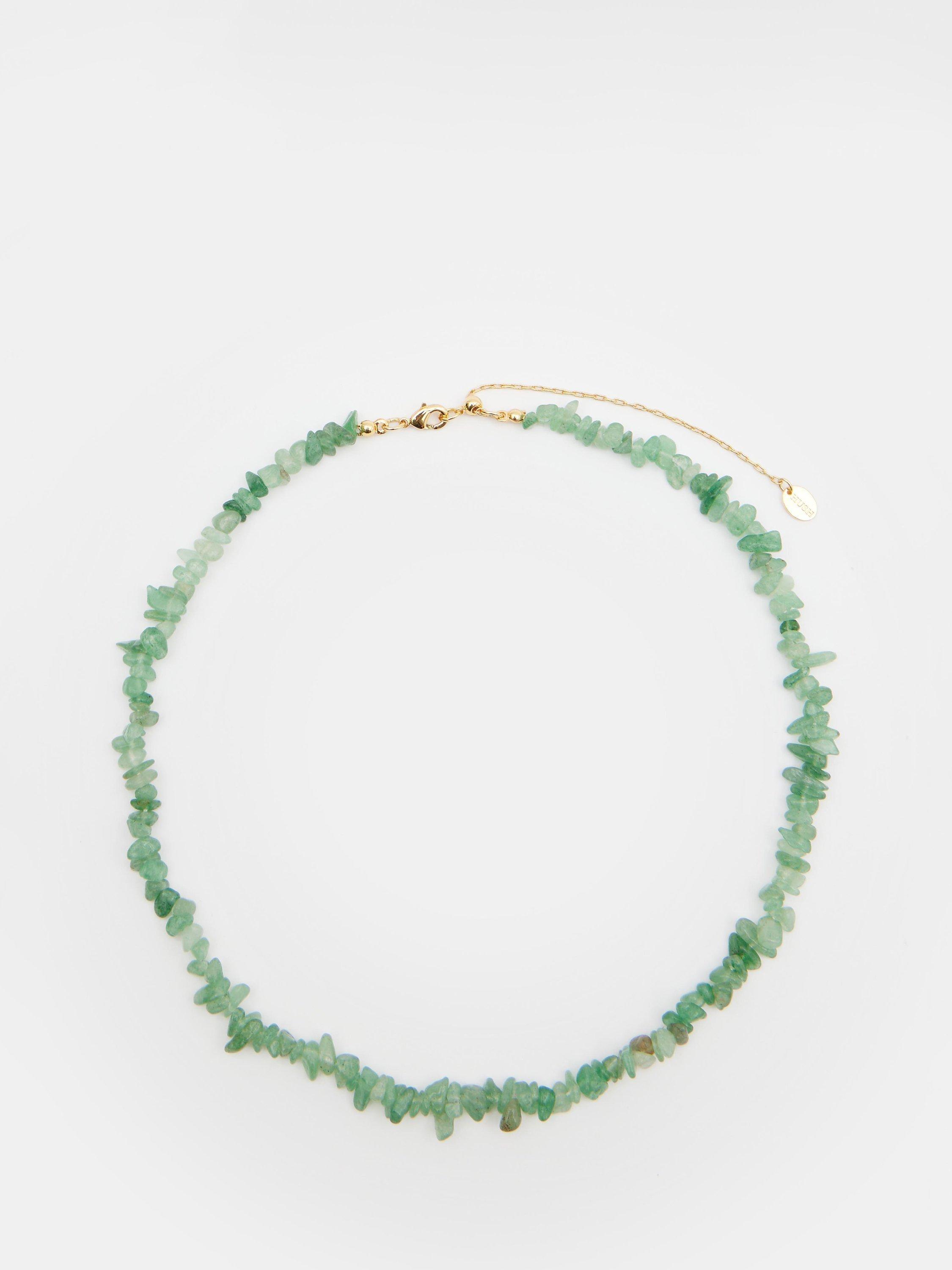 HUSH Aventurine Healing Stone Collar Necklace, Green
