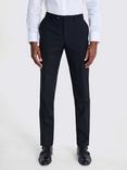 Moss x Barberis Italian Tailored Fit Half Lined Trousers, Black