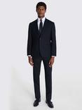 Moss x Barberis Italian Tailored Fit Half Lined Jacket, Black