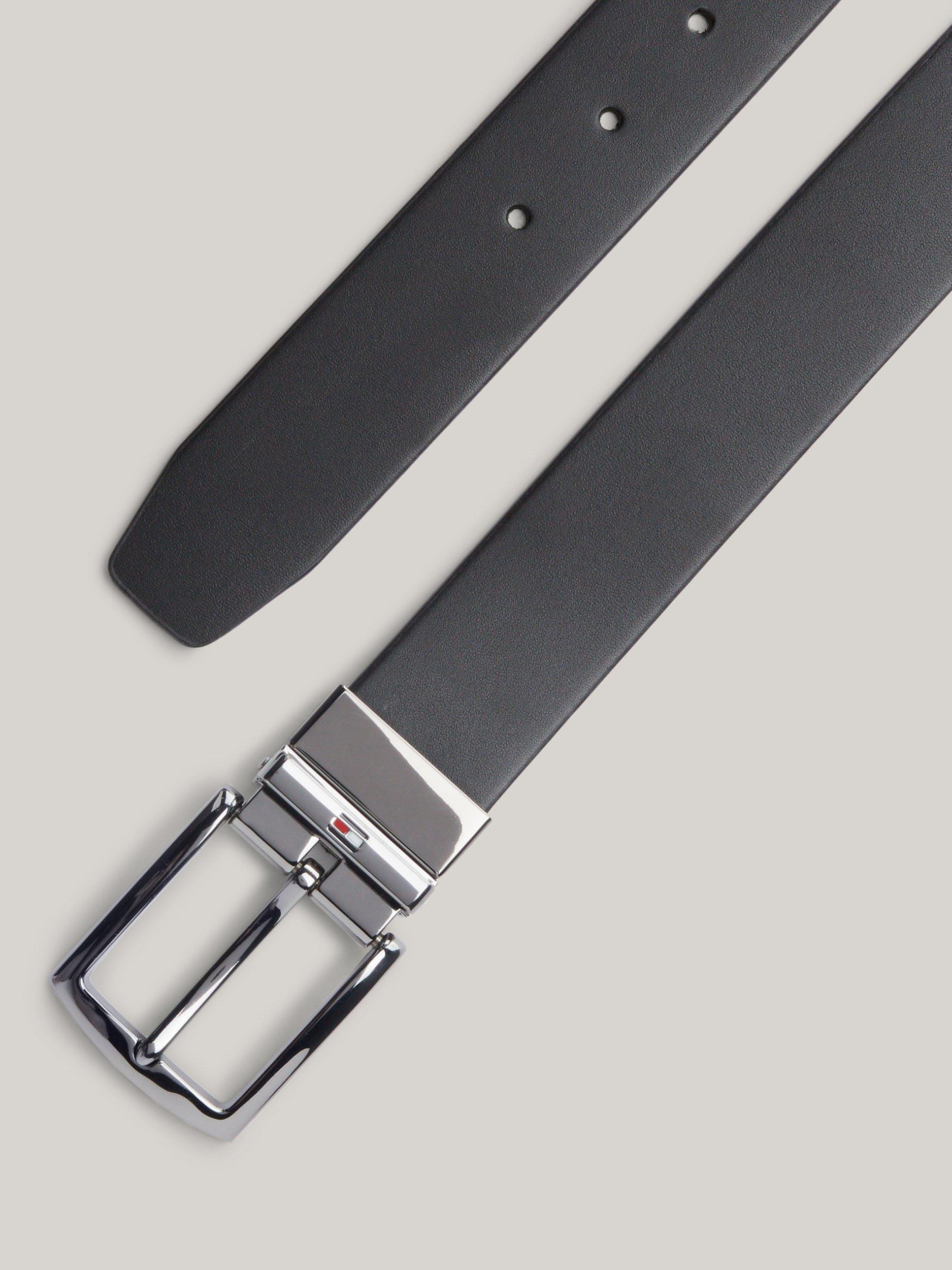 Product image 2 of 3, which shows Tommy Hilfiger Denton Reversible Belt, Space Blue/Black, 28