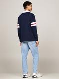 Tommy Hilfiger Varsity Long Sleeve Rugby Shirt, Dark Night Navy