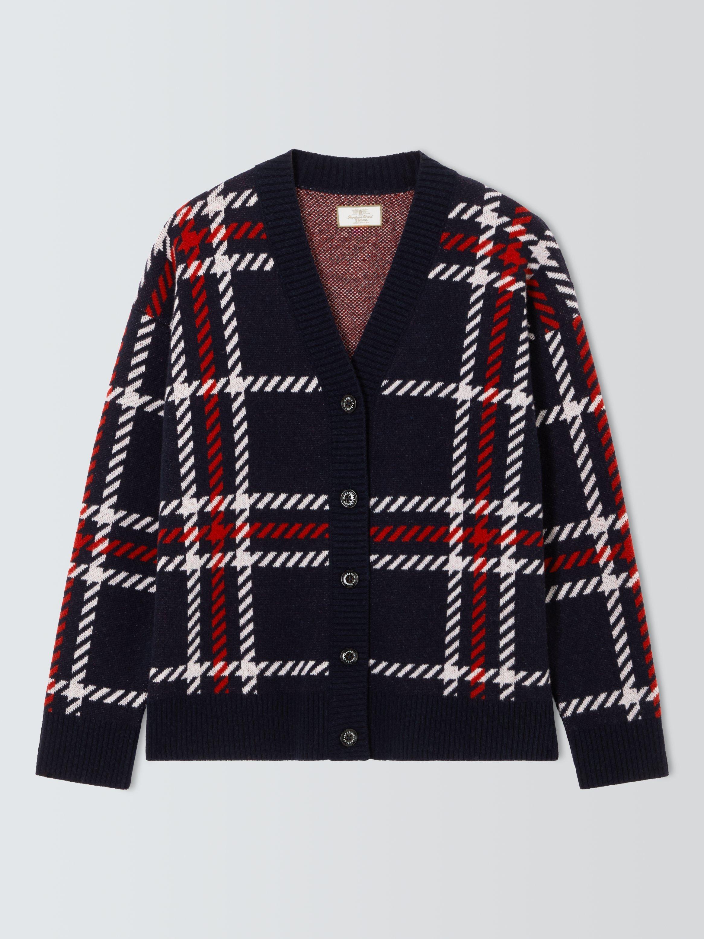 Maje Mada Plaid hotsell Wool Blend Cardigan