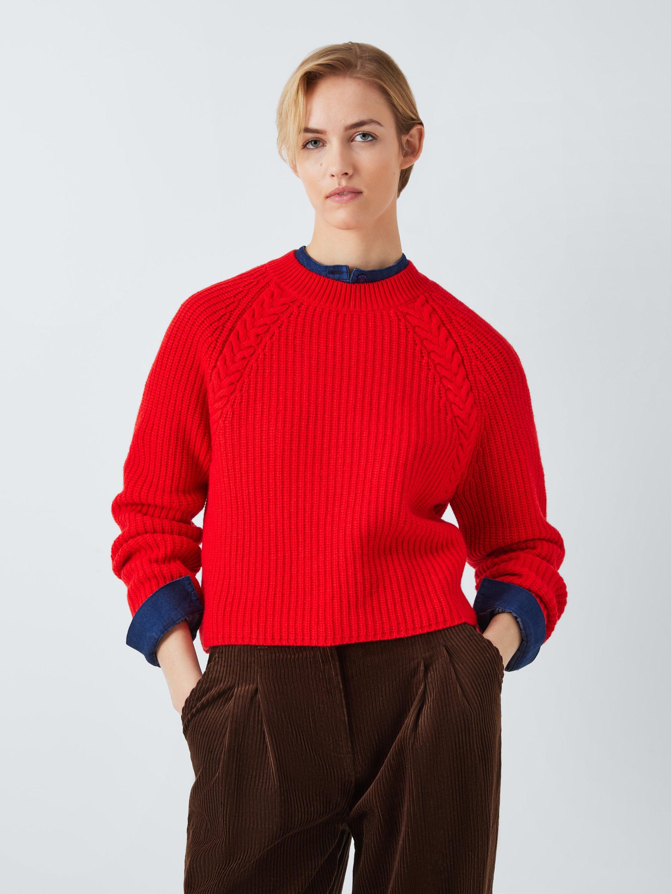 Barbour Tomorrow s Archive Julianne Wool Blend Jumper Aruna Red