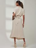 Jolie Moi Jessie Linen Blend Shirt Dress, Oatmeal