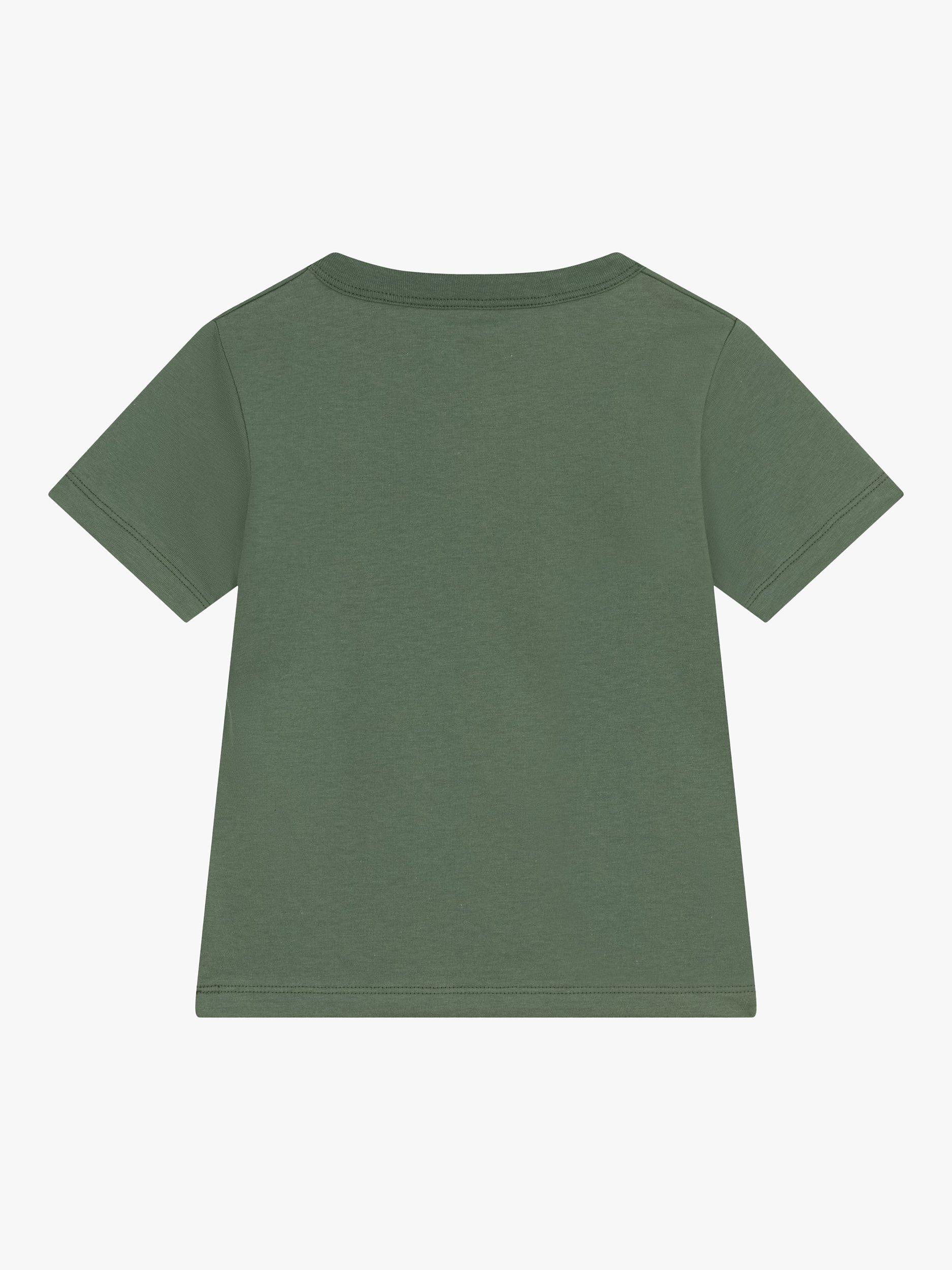 Product image 2 of 3, which shows Petit Bateau Kids' Cotton T-Shirt, Green, 4 years