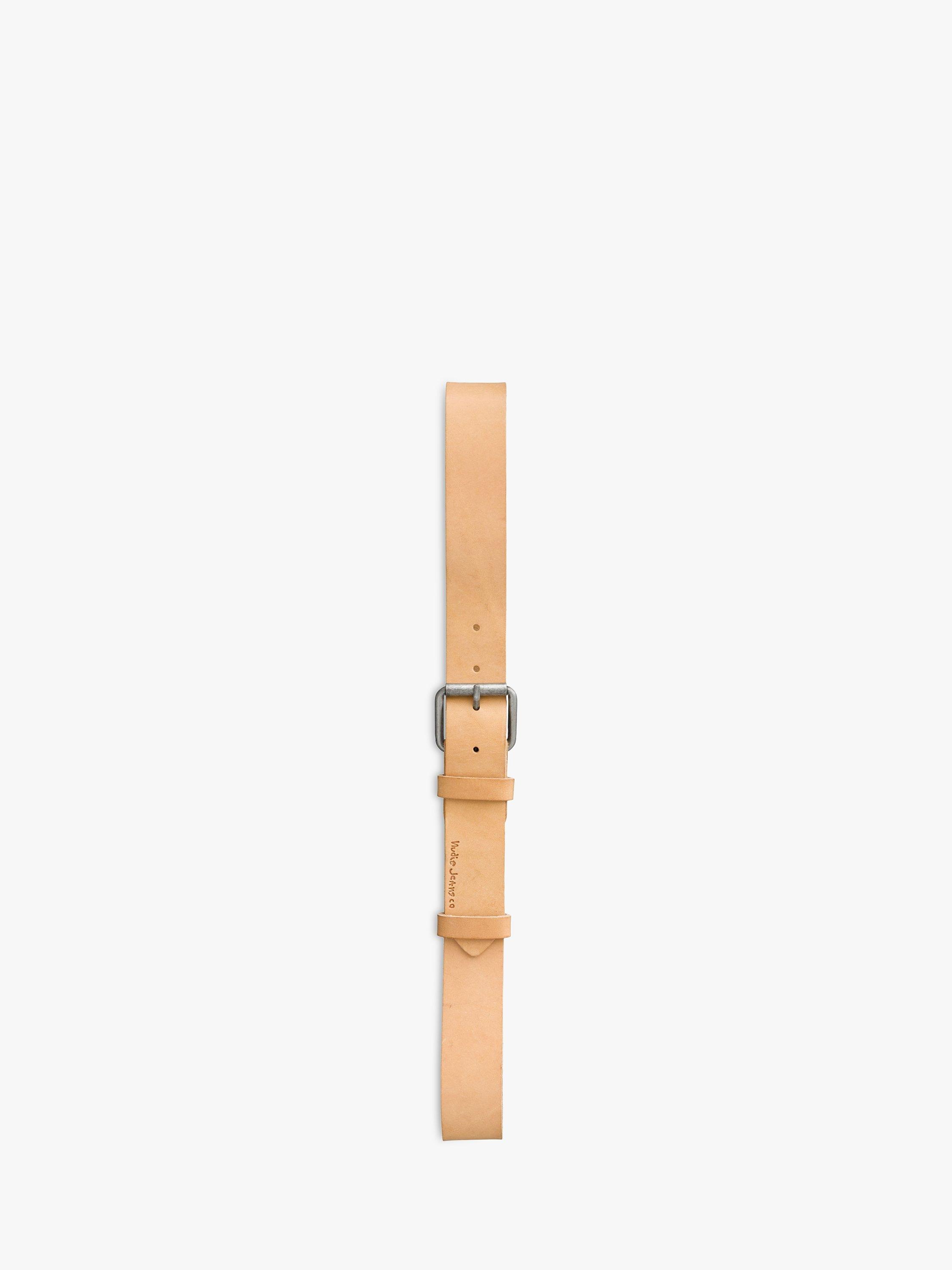 Product image 1 of 1, which shows Nudie Jeans Pedersson Full Grain Leather Belt, Natural, S