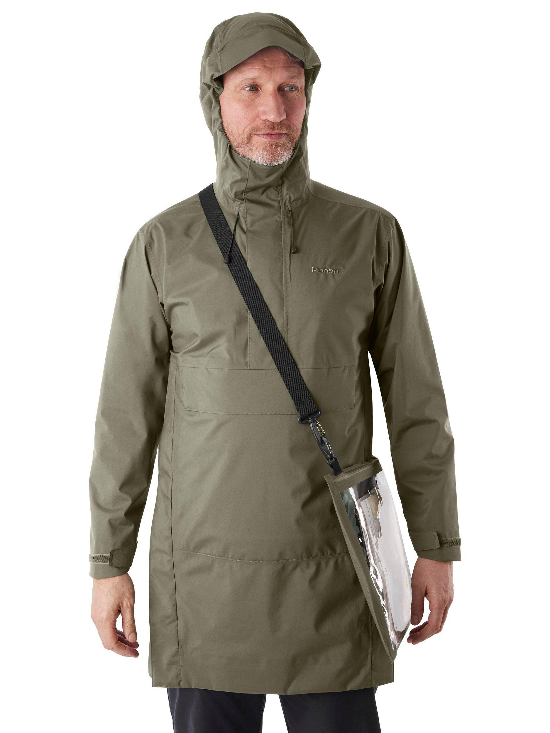 Rohan Tamar Waterproof Overhead Pullover Jacket, Park Green