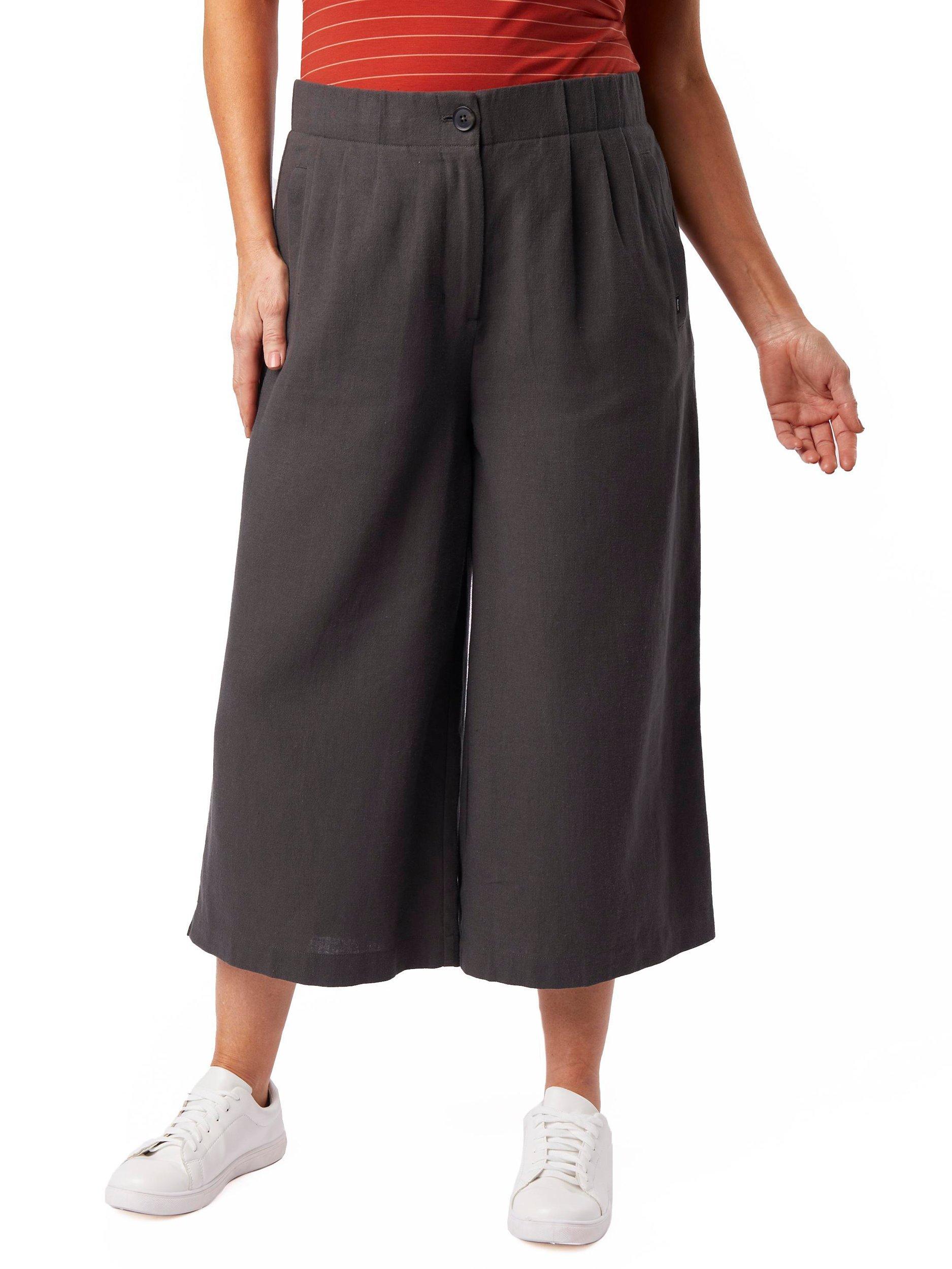 Rohan Brisa Linen Blend Culottes, Carbon