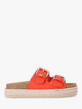 KG Kurt Geiger Raquel Footbed Sandals, Orange