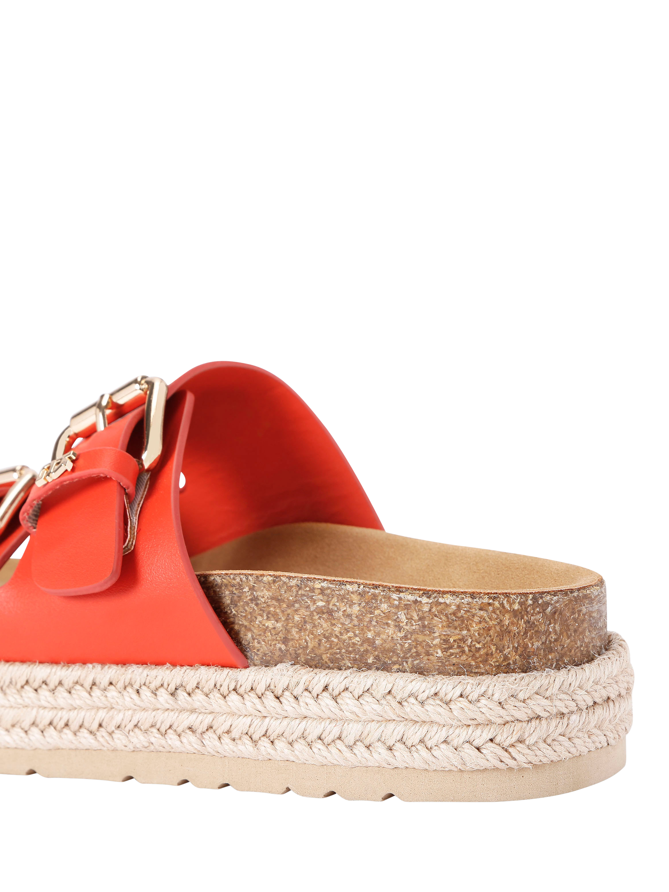 Product image 4 of 4, which shows KG Kurt Geiger Raquel Footbed Sandals, Orange, 3