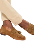 KG Kurt Geiger Reggie Suede Loafers, Brown Mid