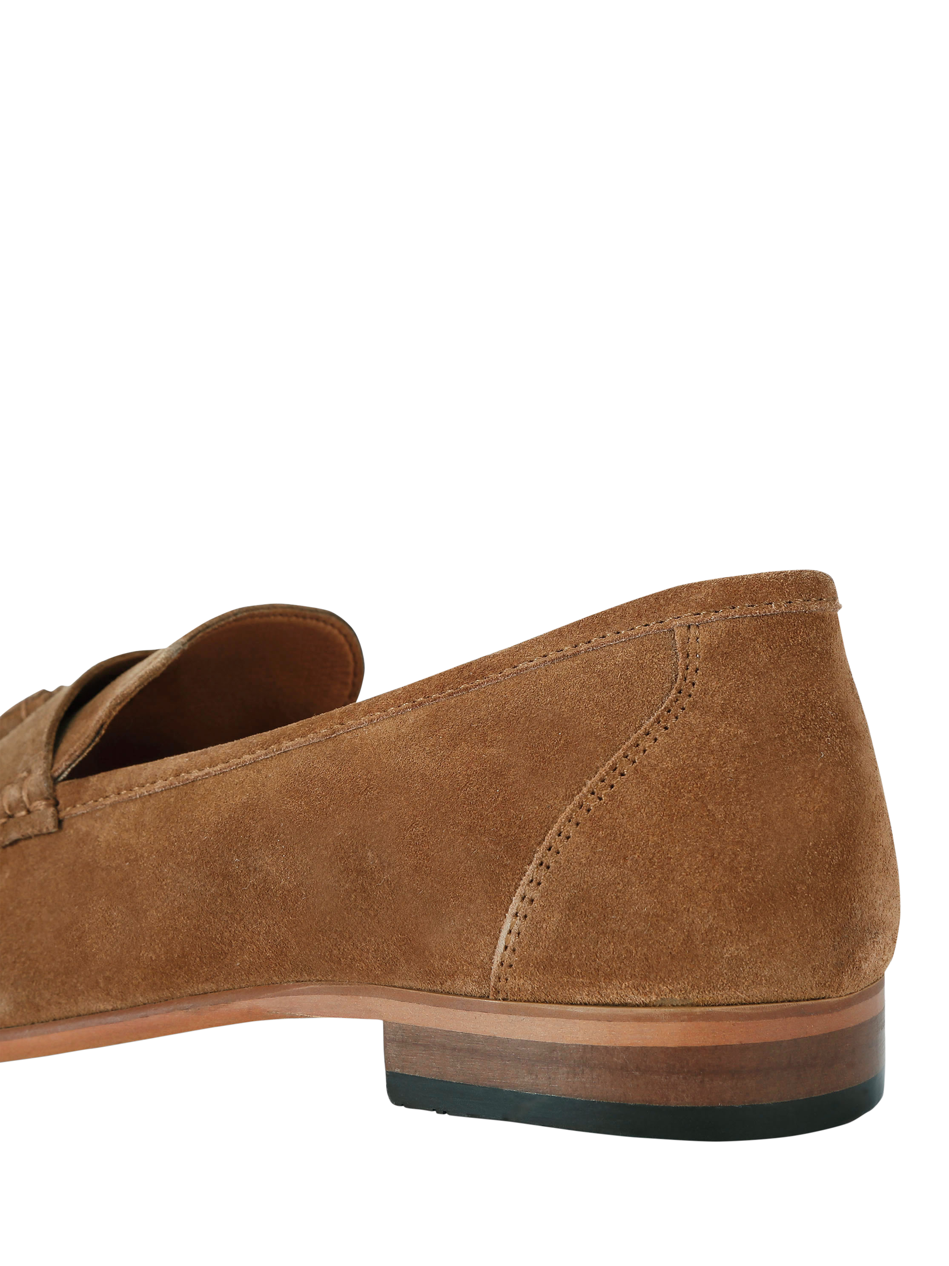 Product image 4 of 4, which shows KG Kurt Geiger Reggie Suede Loafers, Brown Mid, 6