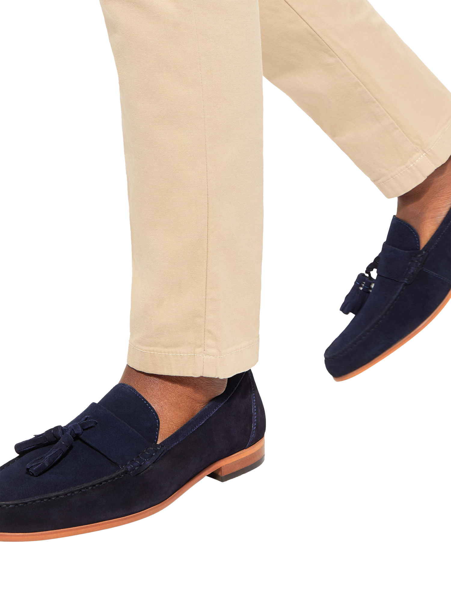 Product image 2 of 4, which shows KG Kurt Geiger Reggie Suede Loafers, Blue Navy, 6