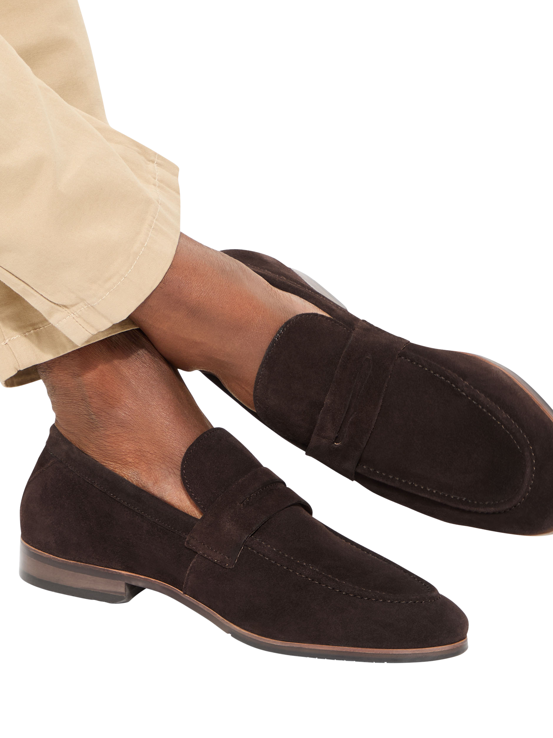 Product image 2 of 5, which shows KG Kurt Geiger Freddy Loafers, Brown, 6