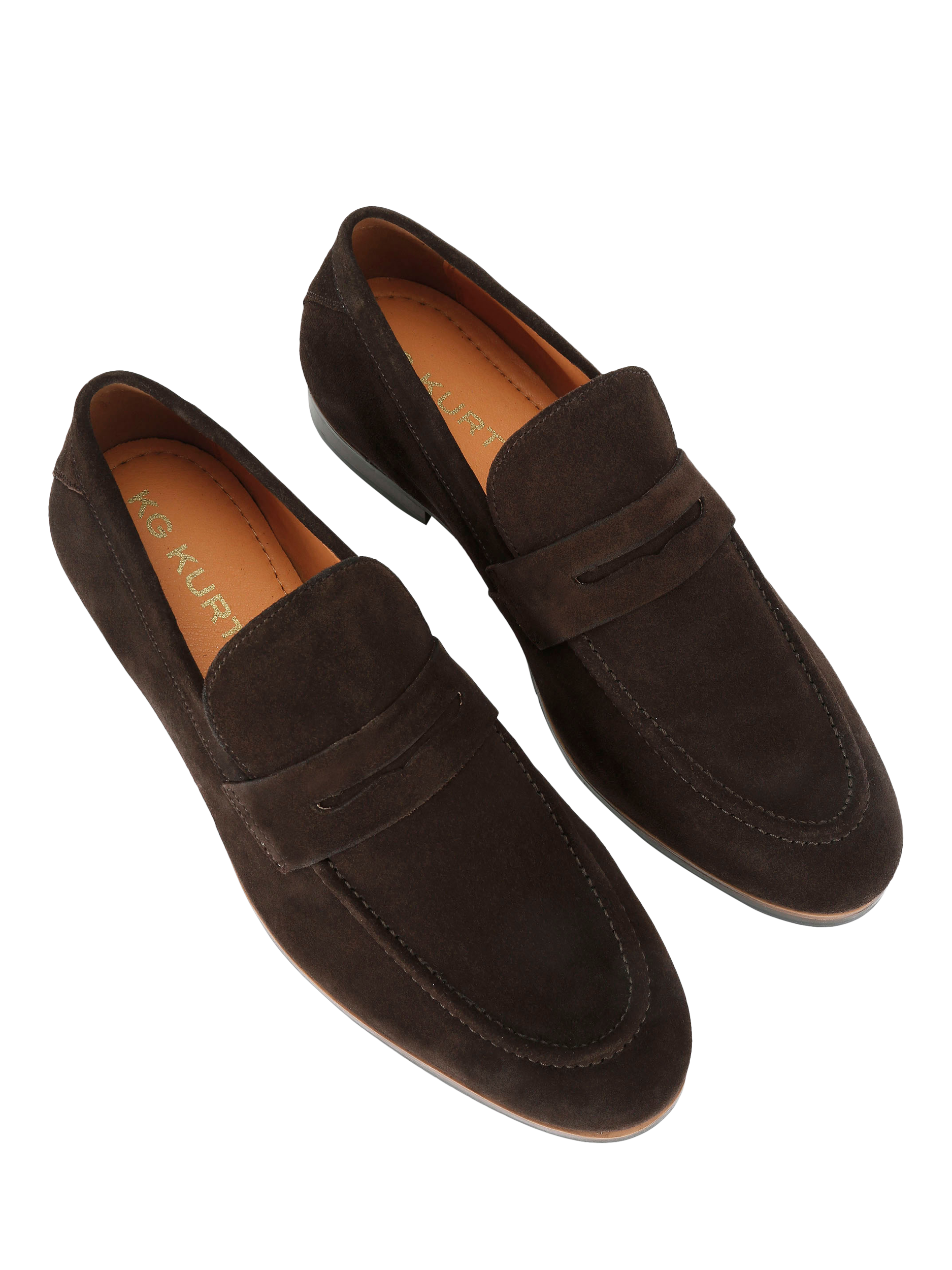 KG Kurt Geiger Freddy Loafers, Brown, 6