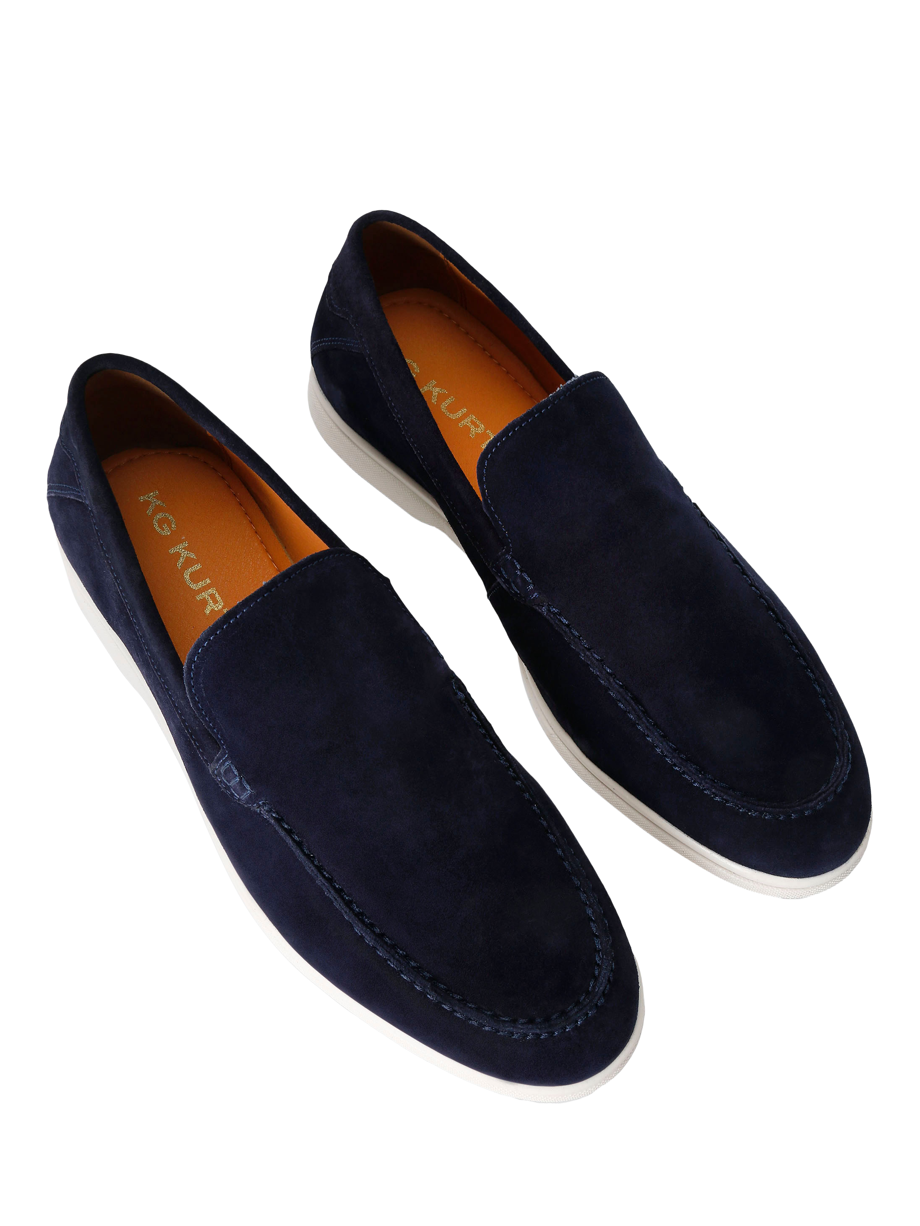 Product image 3 of 4, which shows KG Kurt Geiger Ryan Loafers, Blue Navy, 6