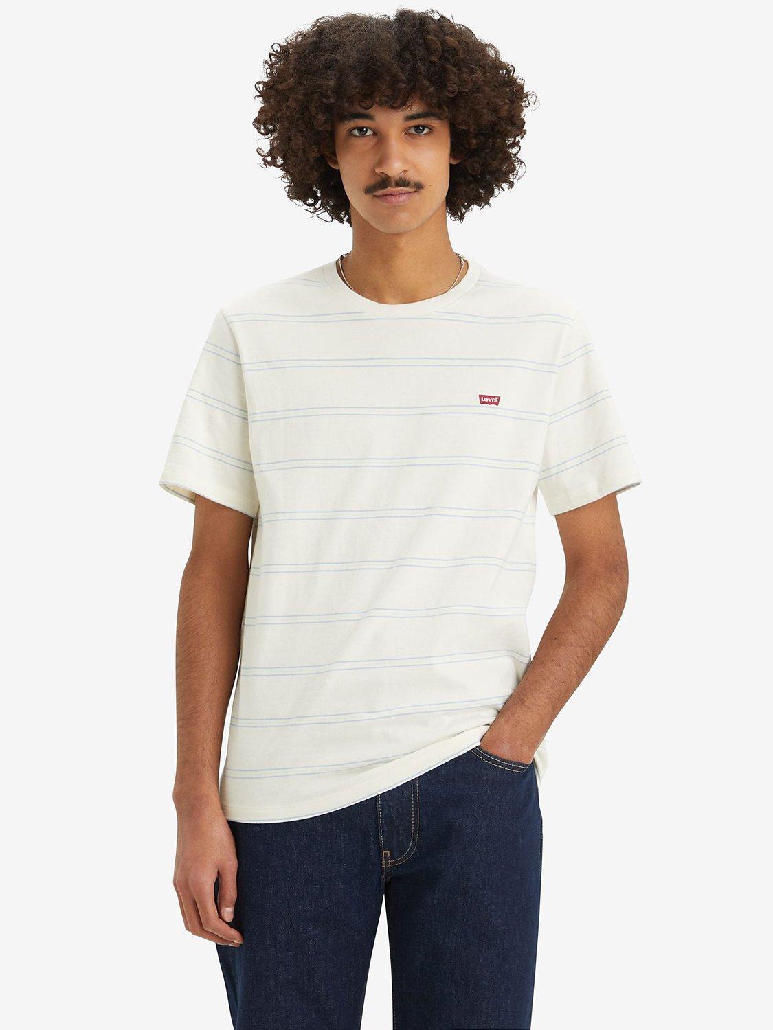Levi's Original Housemark Seaside Stripe T-Shirt, Egret