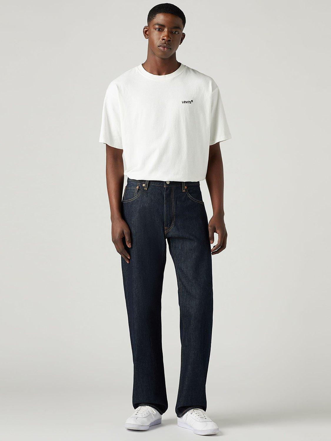 Product image 1 of 6, which shows Levi's Relaxed Fit Utility Trousers, Dark Blue, 30R