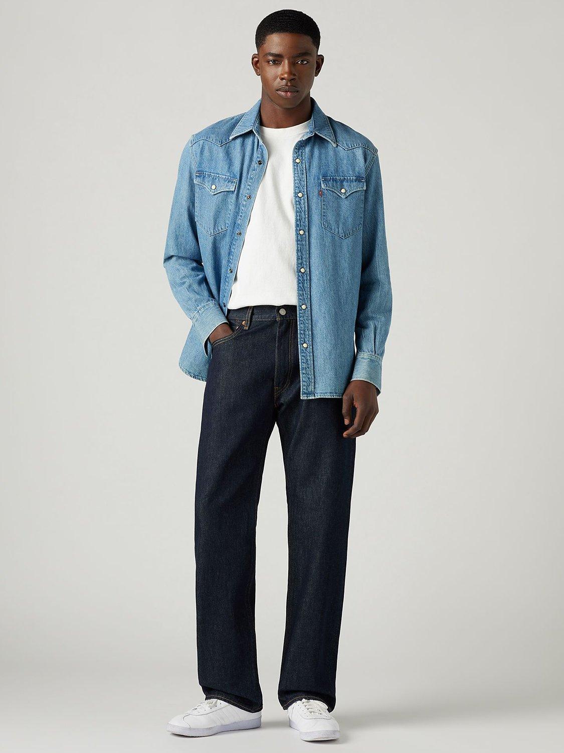 Product image 5 of 6, which shows Levi's Relaxed Fit Utility Trousers, Dark Blue, 30R