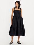 Levi's Cici Tiered Midi Dress, Caviar