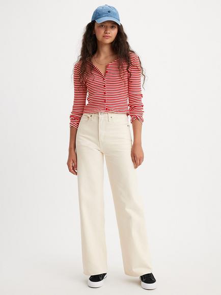 Levi's Ribcage Wide Leg Jeans, Barely Freezing