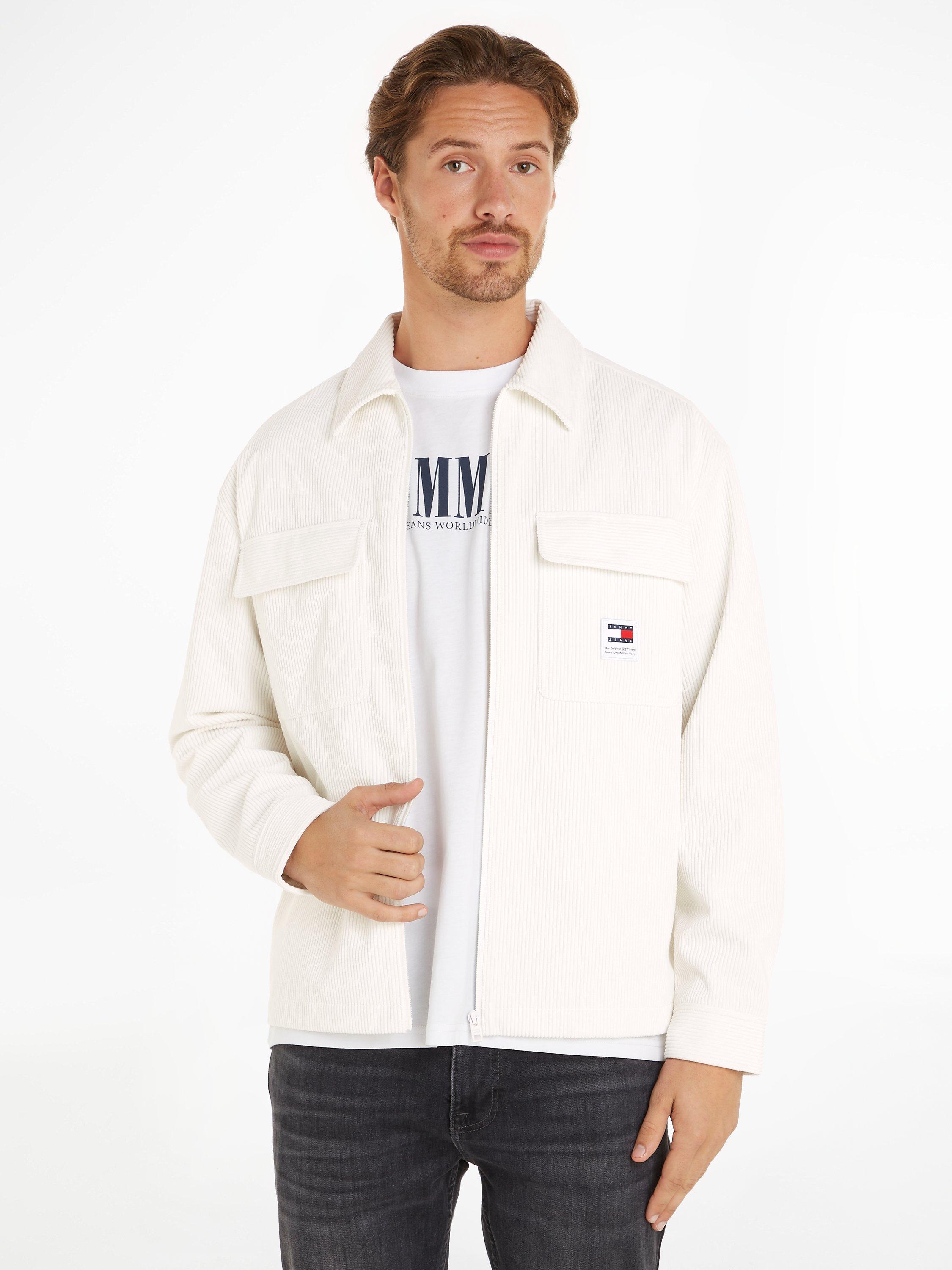 Tommy Hilfiger Chunky Corduroy Shirt, Ancient White