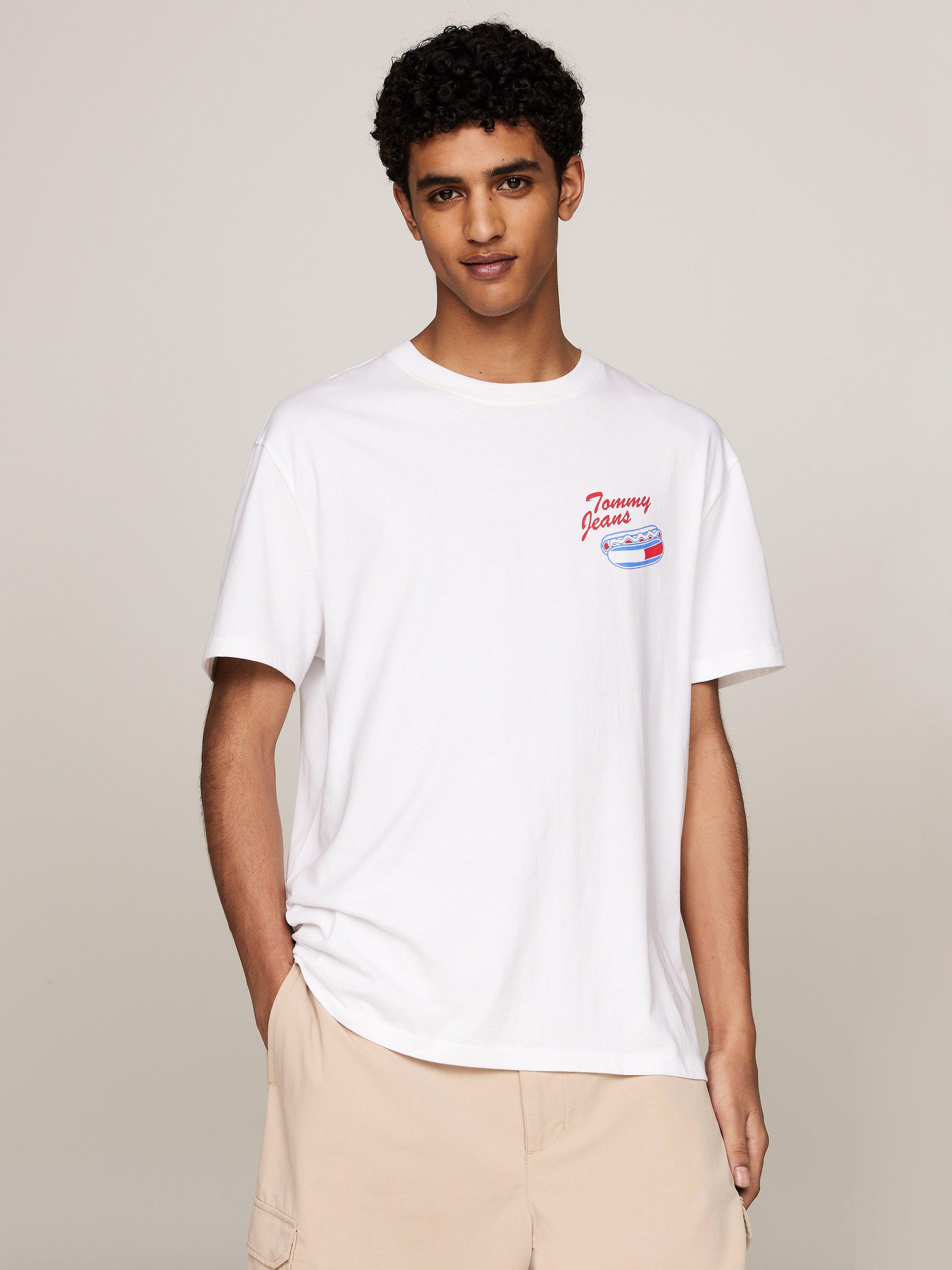 Tommy Jeans Short-sleeve Novelty Logo T-Shirt, White